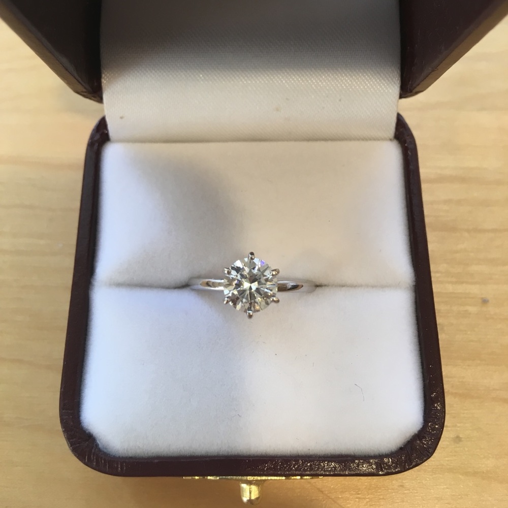 Charles & Colvard Forever One Engagement Ring
